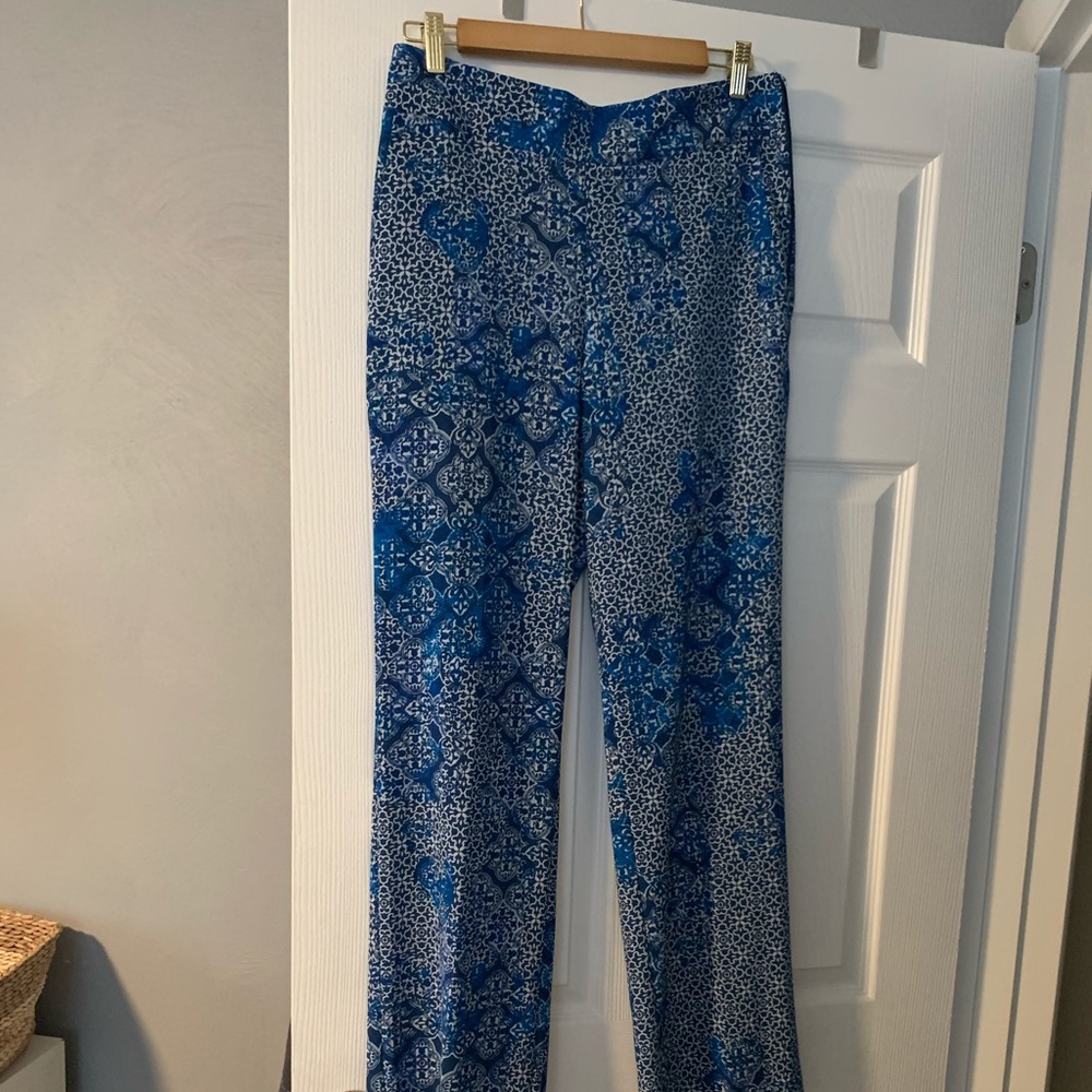 Banana republic blue flowy pants